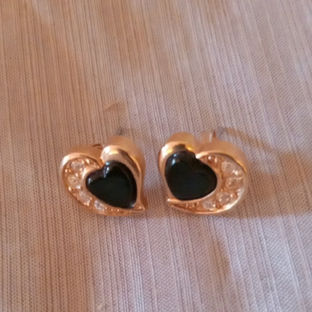 Cute Heart Vintage Avon Earrings